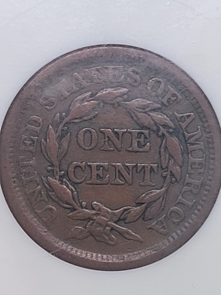 1856 Large Cent ANACS VF30 "Soapbox" #SX1619