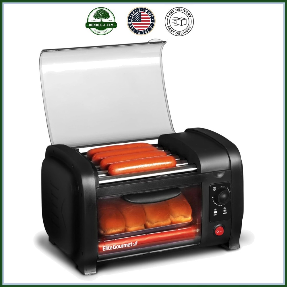 Versatile Hot Dog Toaster for Breads and Snacks with Automatic Shut-off Feature