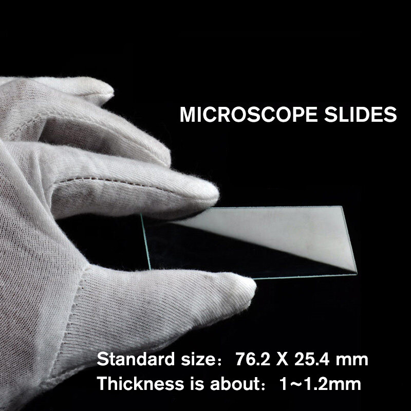 Microscope Accessories 50 BLANK MICROSCOPE SLIDES and 100 SQUARE COVER SLIPS