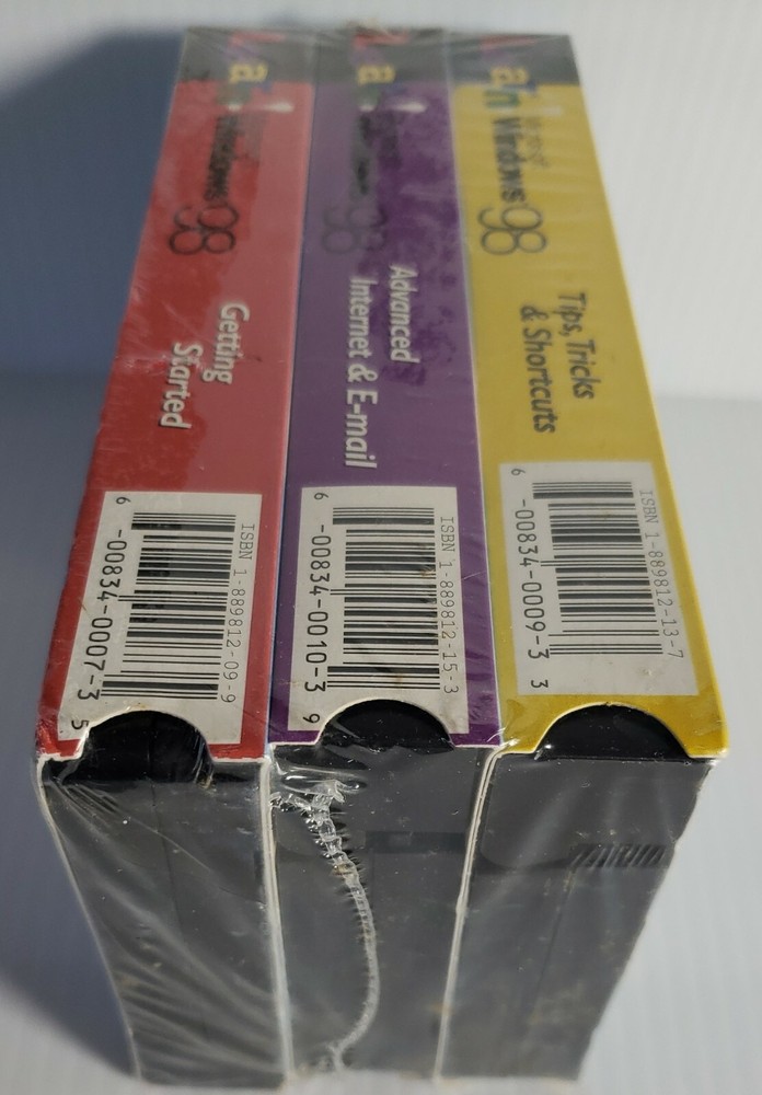 Learn Microsoft Windows 98 Sealed / 1998 VHS - Getting Started VHS 2000