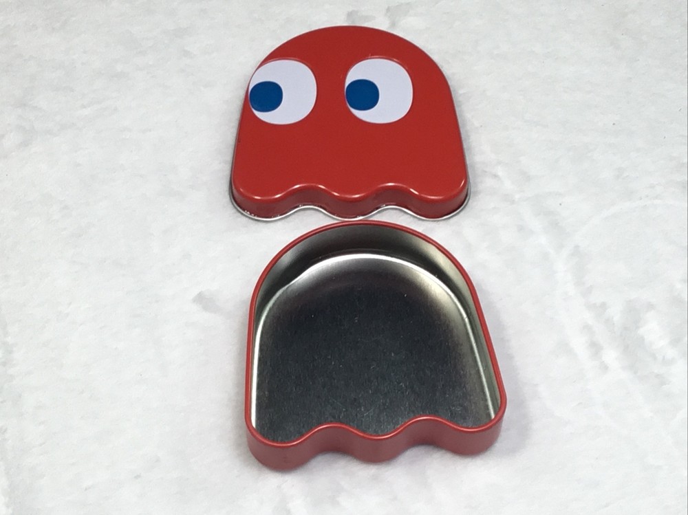 2011 Nampo Pac-Man Empty Red Blinky Candy Tin Container with Lid
