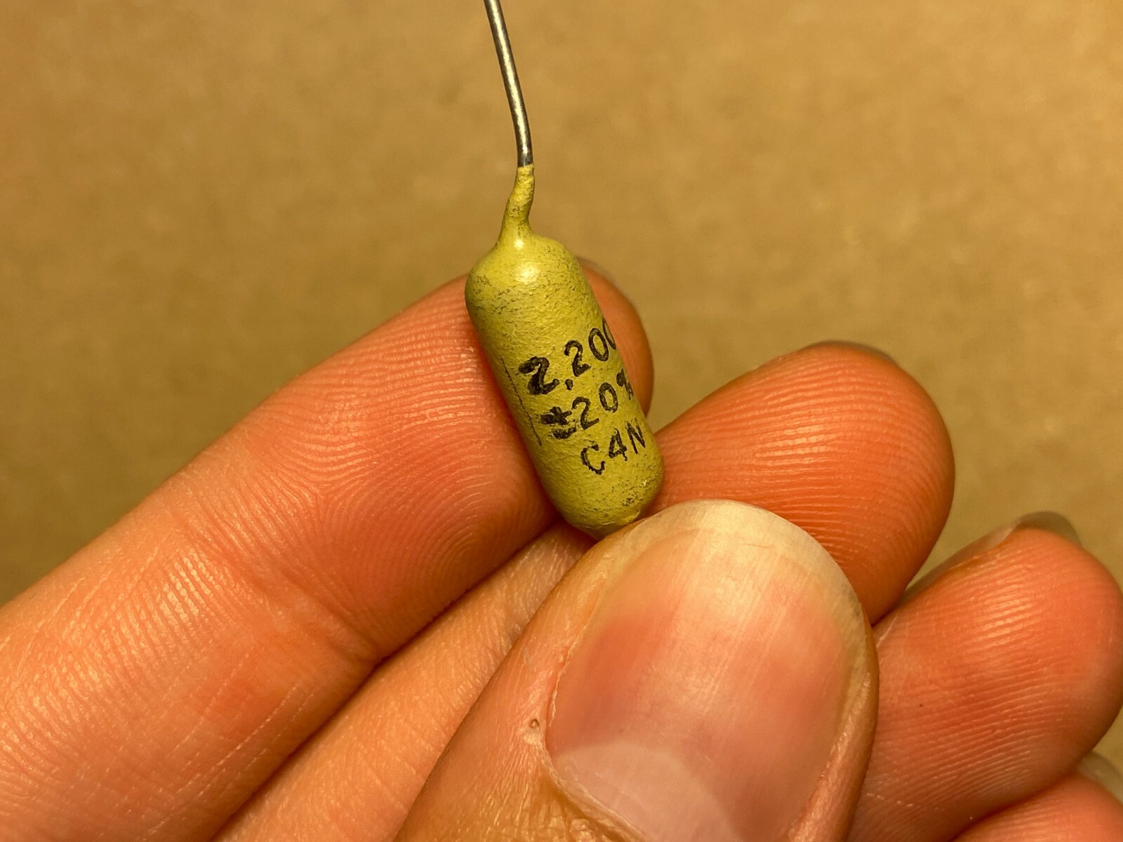 NOS Vintage Mullard .0022 uf 400v Mustard Capacitor Guaranteed 2200 pf (Qty Ava)