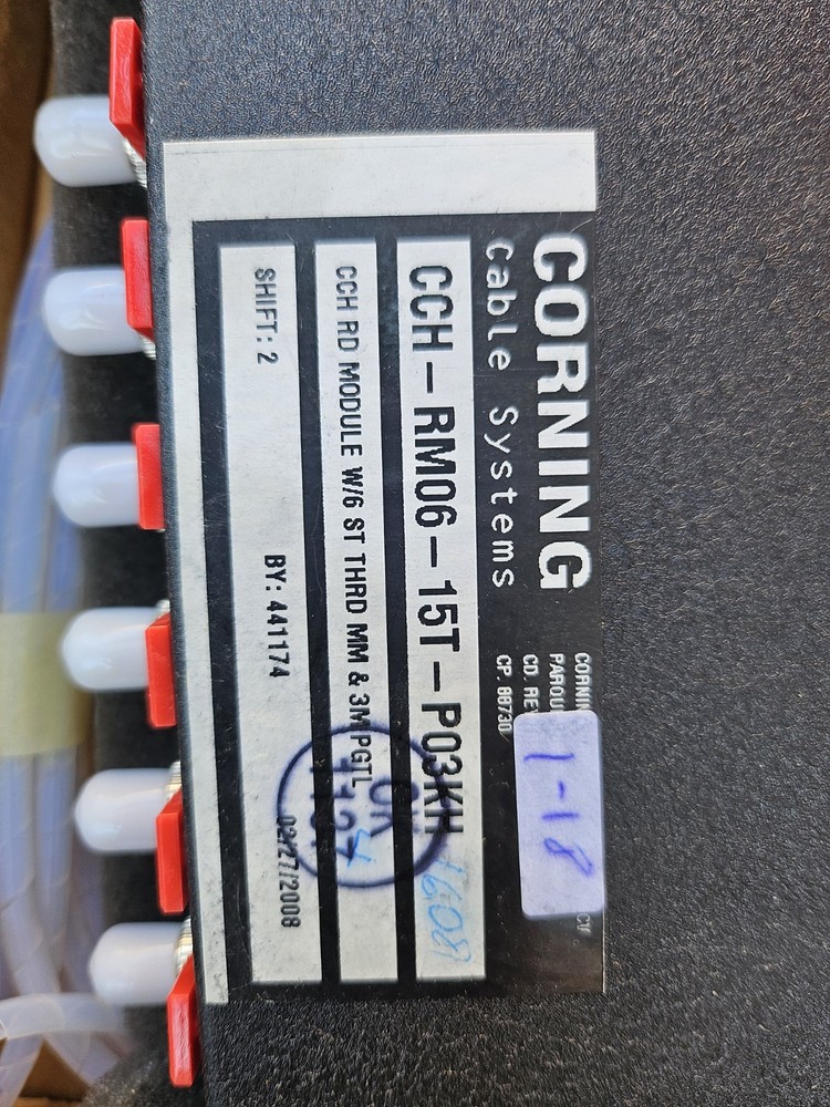 CCH-RM06-15T-P03KH - CCH Closet connection Patch Panel Fiber