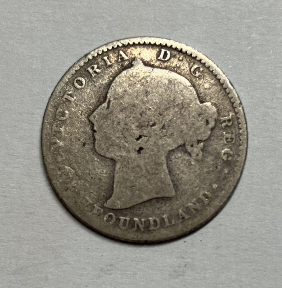 1888 Newfoundland Silver 10 Cents