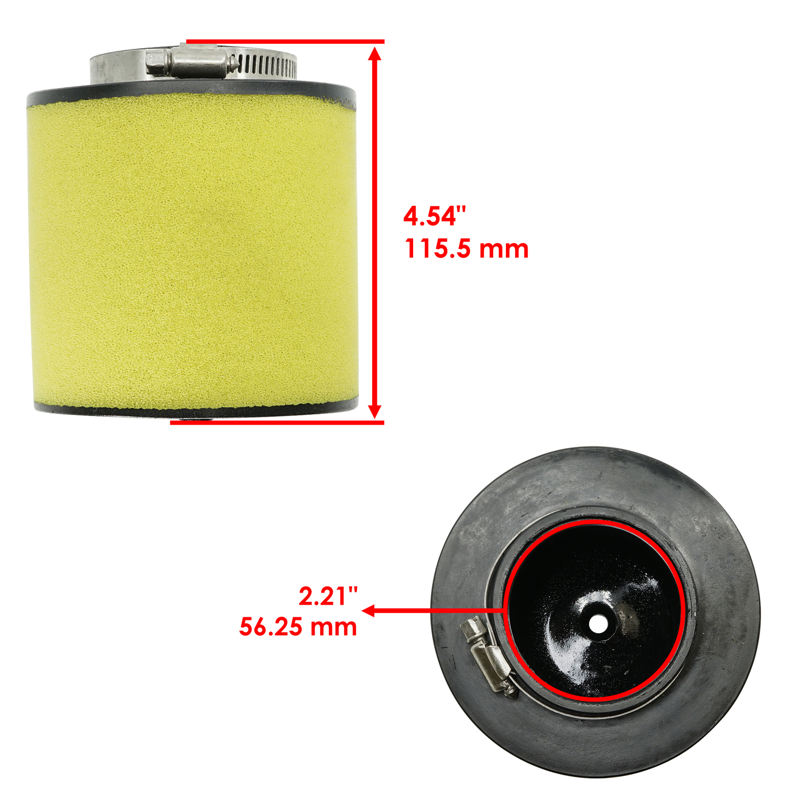 Caltric Air Filter Cleaner For Honda Recon 250 TRX250TM 2X4 2002-2024