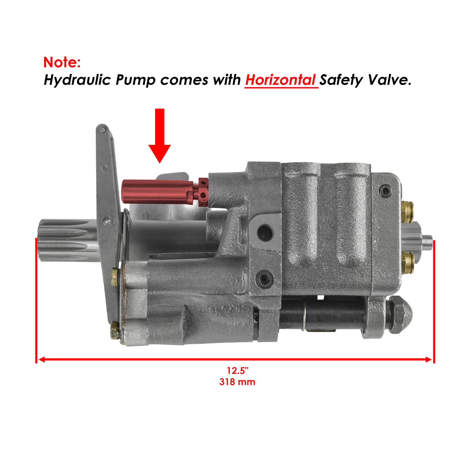Hydraulic Lift Pump Fits Massey Ferguson 135 150 165 175 180 519343M96 899205M91