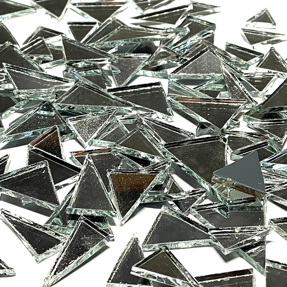 Mirror Glass Mosaic Triangles
