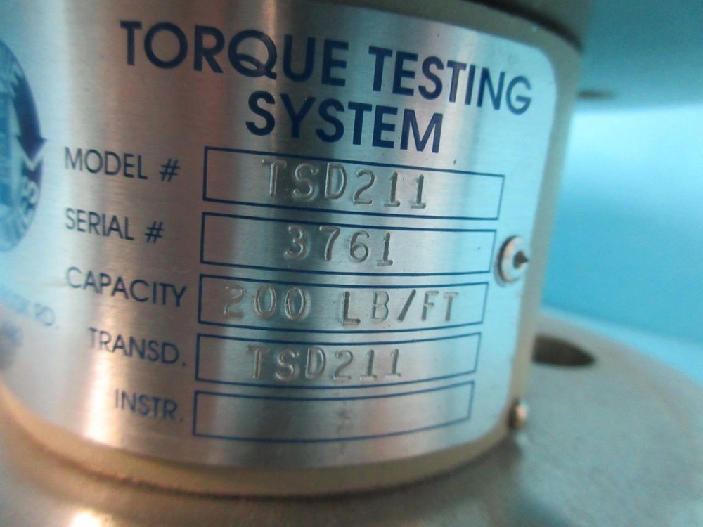NEW AKO TORQUE TESTING SYSTEM TSD211 200 LB/FT TORQUE TRANSDUCER STAINLESS