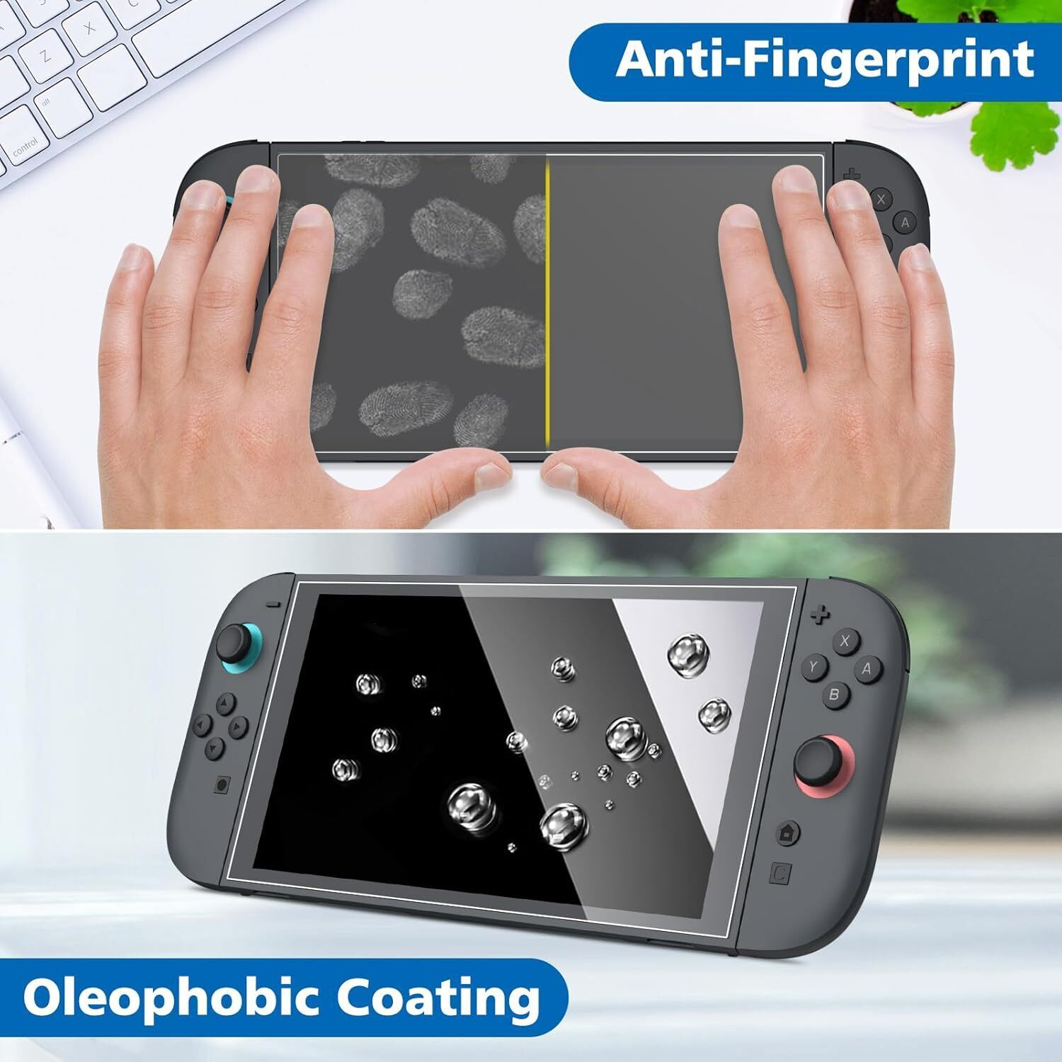 2-Pack Screen Protector for Nintendo Switch 2 (2025) 7.9'' Tempered Glass Film