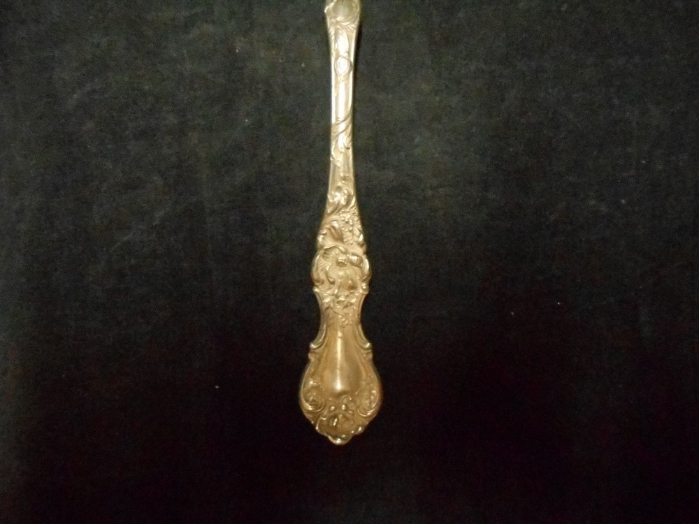 Vintage 1835 R. Wallace Triple Silver Sectional Serving Spoon Floral Pattern