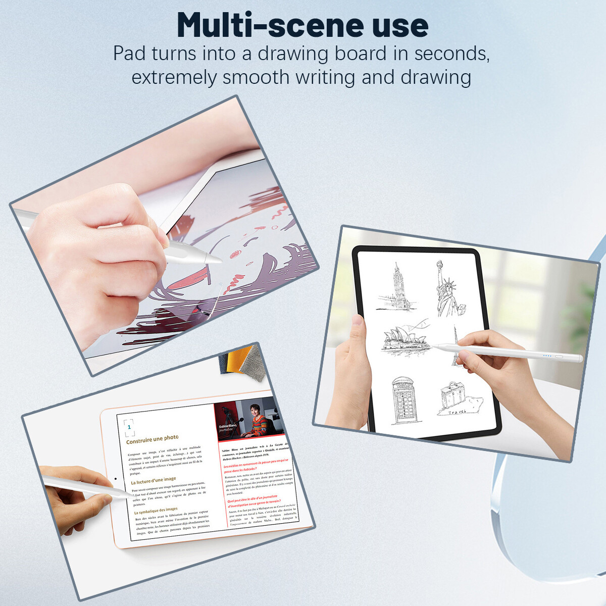 Universal Stylus Pencil For iPad iPhone Android Phone Tablet Capacitive Pen NEW