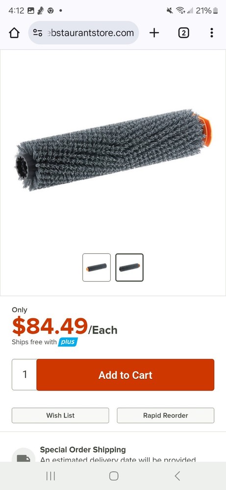 Nikfisk Hard Grit Brush Replacement