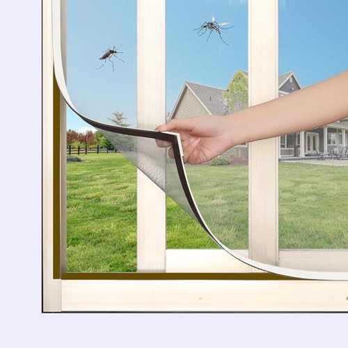 DIY Magnetic Window Screen with Adjustable Size | Easy and Fast Installation,
