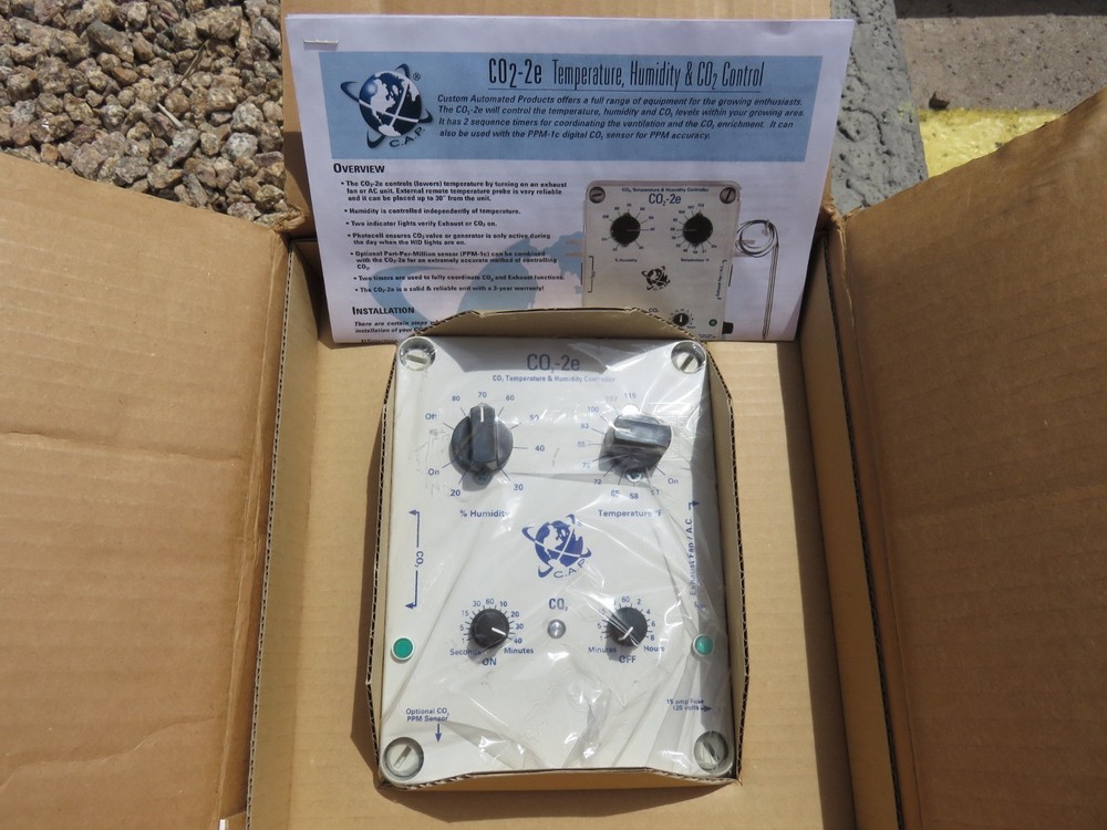 New CAP CO2-2E CO2 Atmosphere Controller USA Made Hydroponics Growing C02