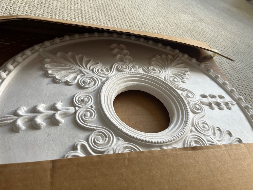 Victorian Style Plaster Ceiling Medallion 20” Diameter