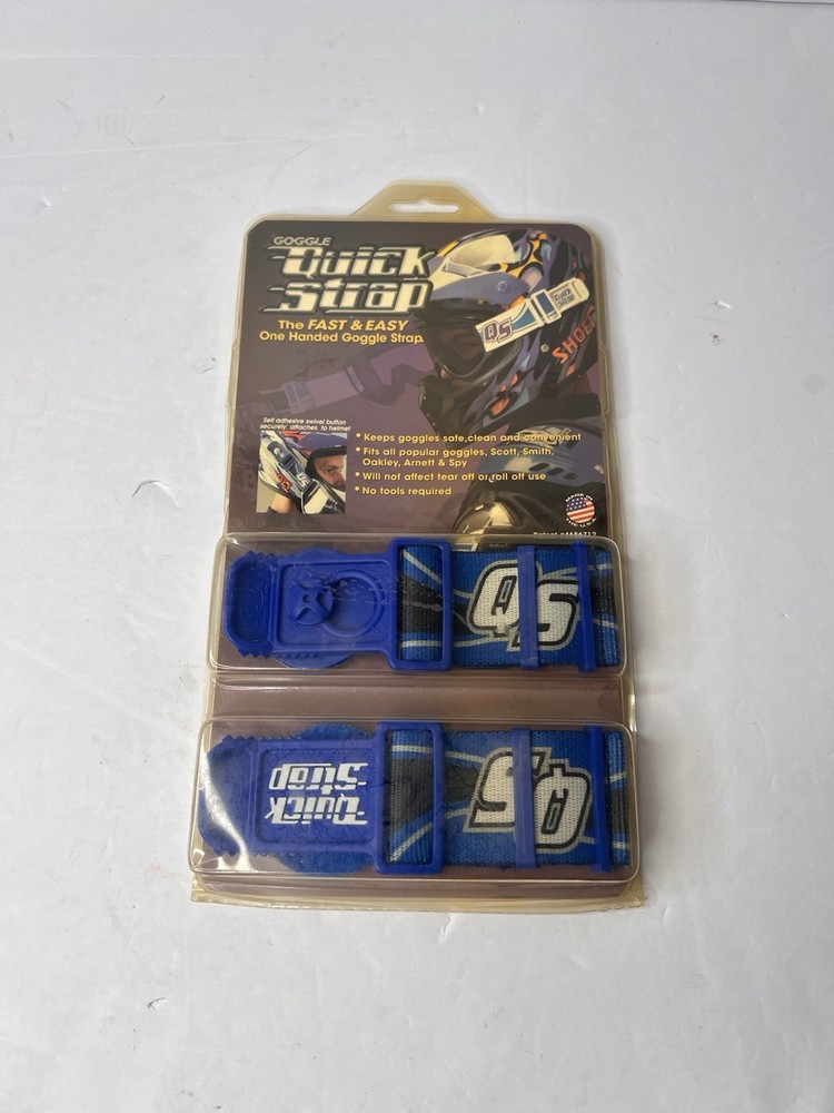 Factory Effex Quick Strap Kit  BLUE Quick-Release Goggle Strap System