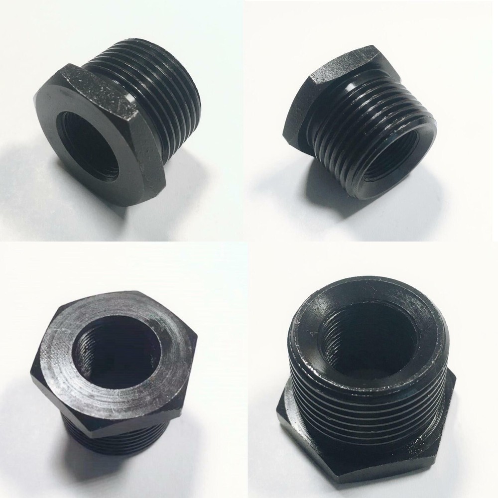 Steel Muzzle Thread Adapter Convert 5/8x24 to 3/4 NPT