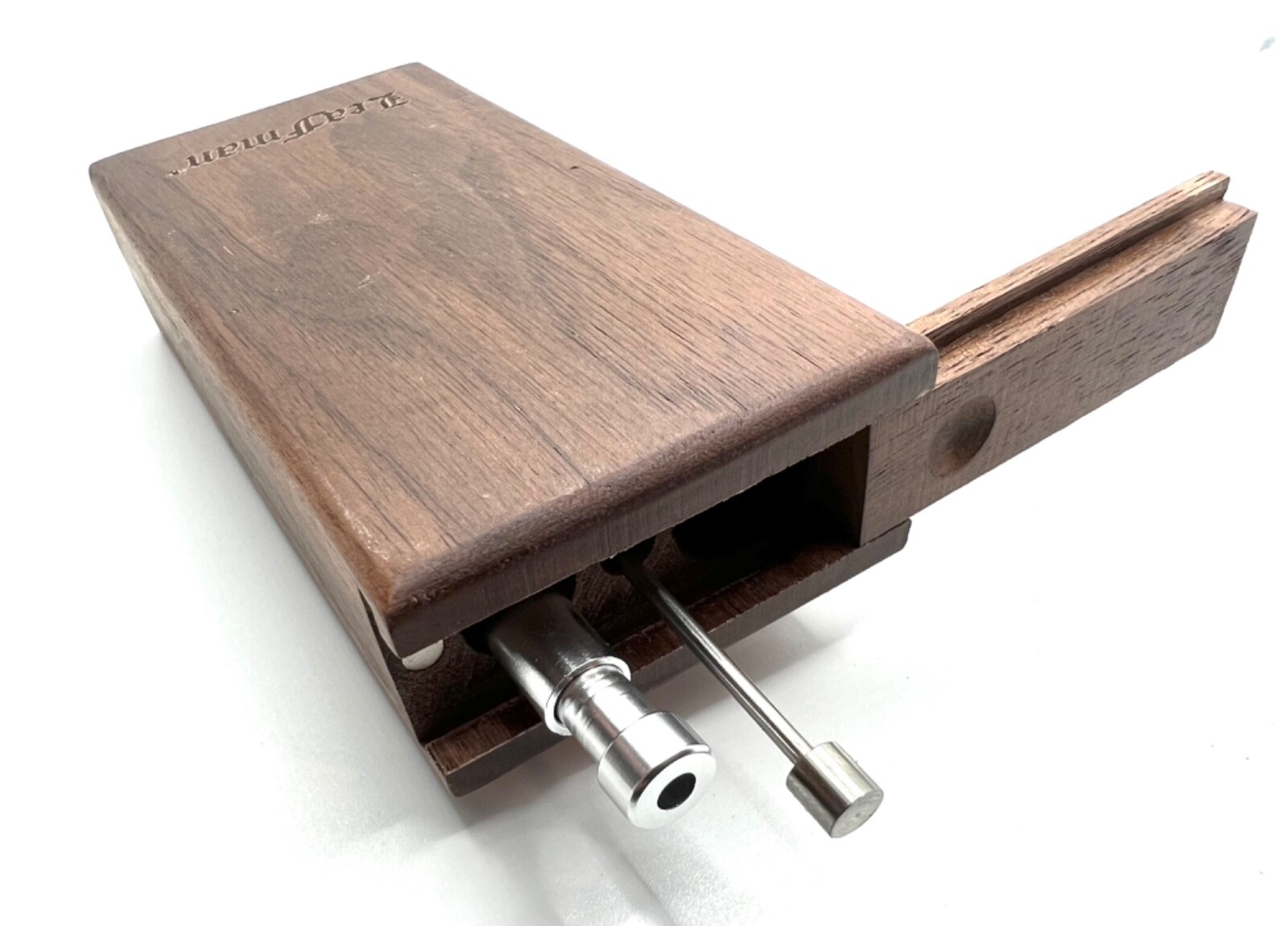 Wood Dugout (LEAFMAN) With Self Cleaning Pipe And Pipe Cleaner SAME DAY SHIP