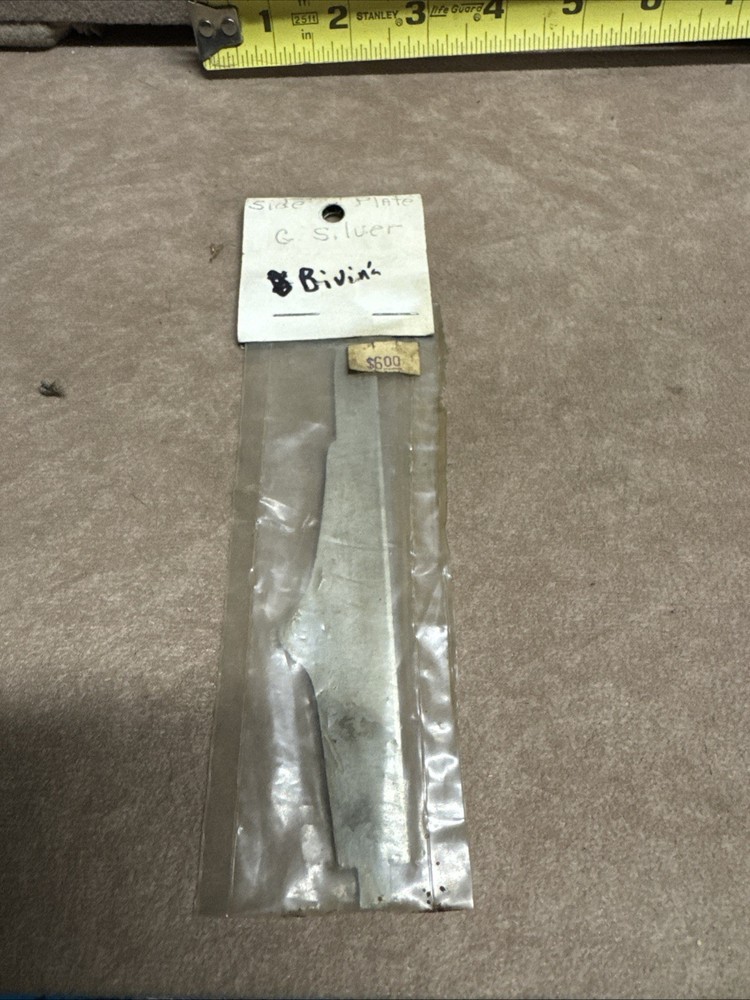 Bivins German Silver Flintlock Side Plate