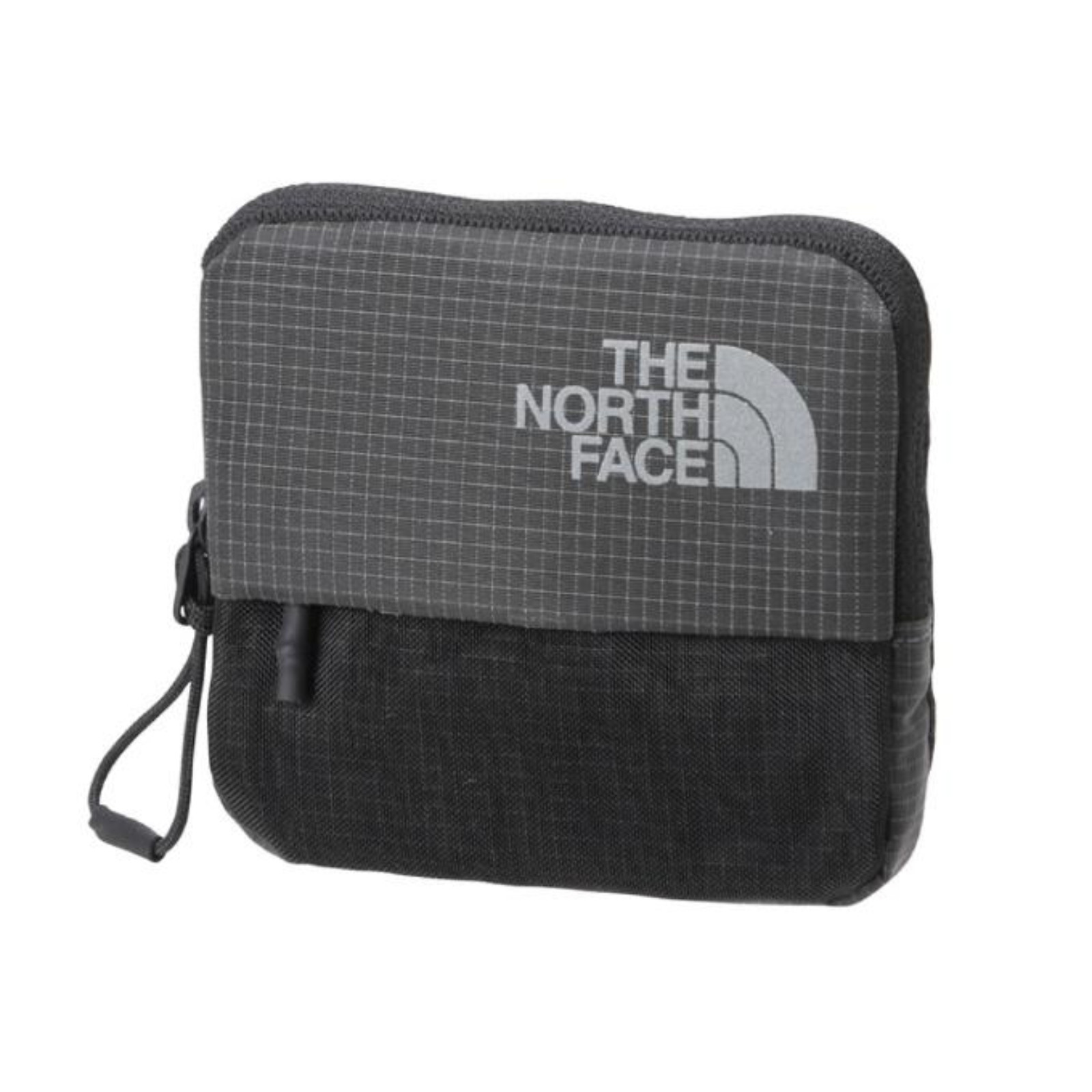 THE NORTH FACE Hazy Wallet NM82460-GG Graphite Gray Mini Zip Coin & Card Nylon