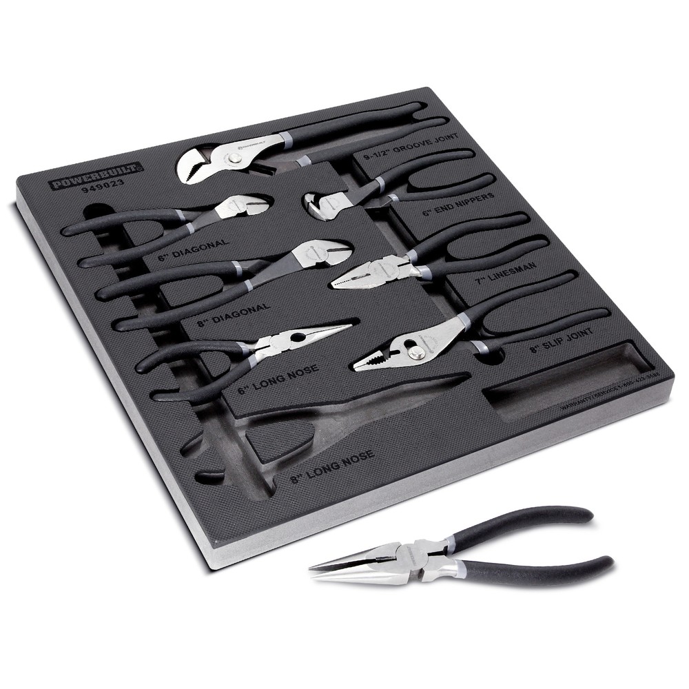Powerbuilt 8 Piece Pro Tech Pliers Set - 949023