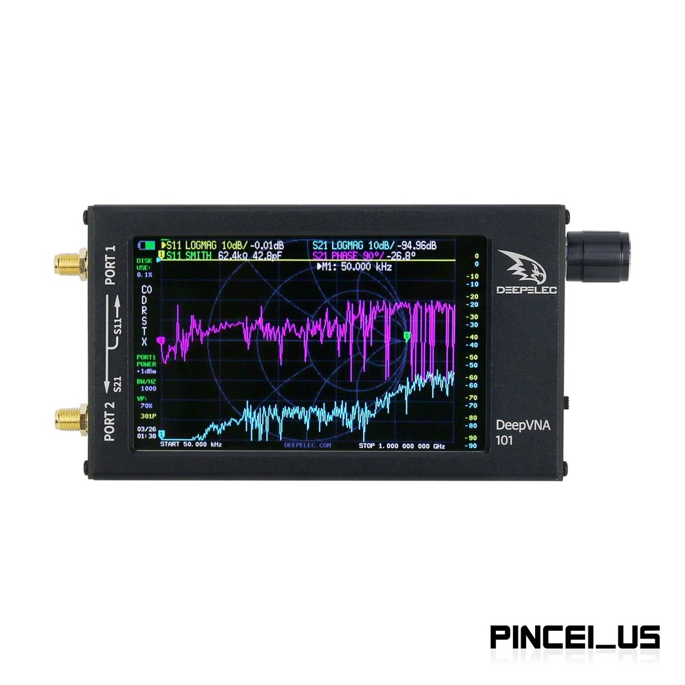 DeepVNA 101 Vector Network Analyzer NanoVNA HF VHF UHF Analyzer Shortwave Meter