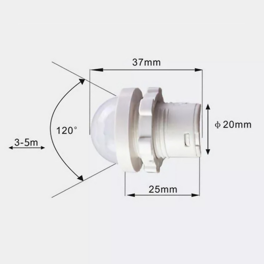 PIR Infrared Motion Sensor Detector Auto Switch AC 110V-240V Light Control Part