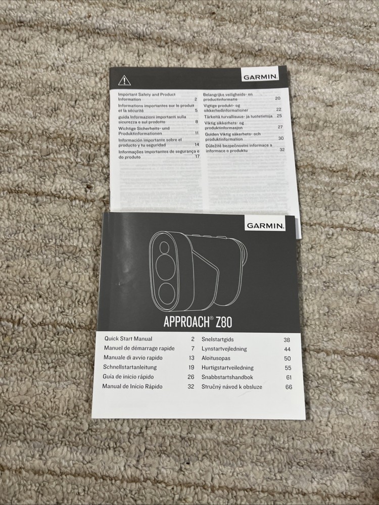Garmin Golf Approach Z80 Black GPS/Range Finder