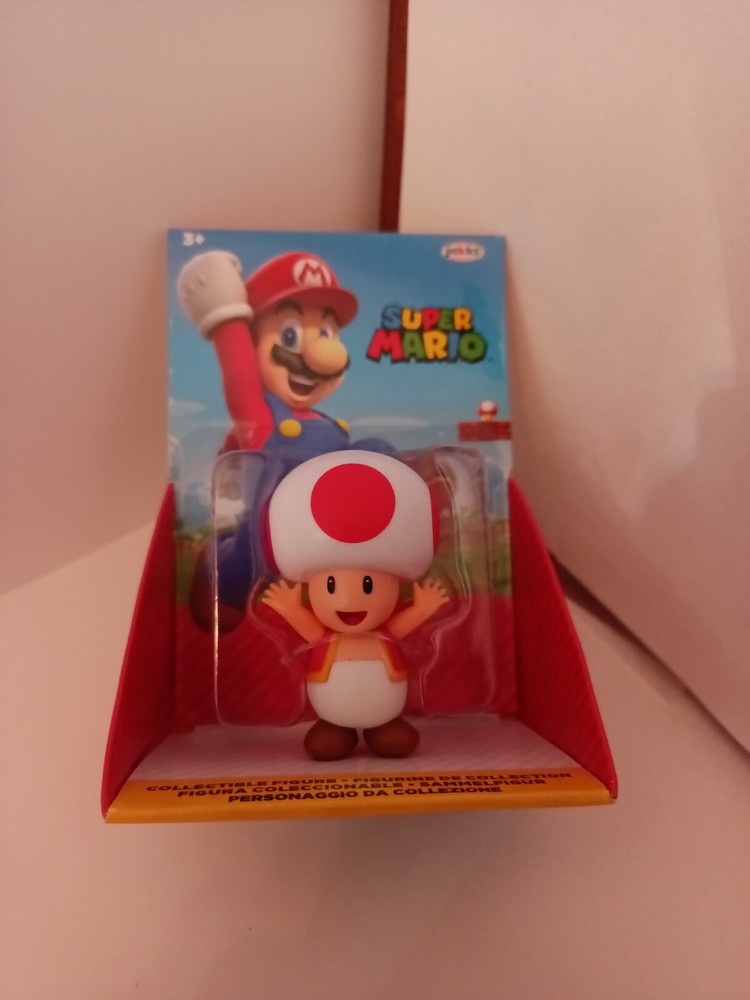 SUPER MARIO BROTHERS TOAD FIGURE JAKKS-NEXT DAY FREE SHIPPING