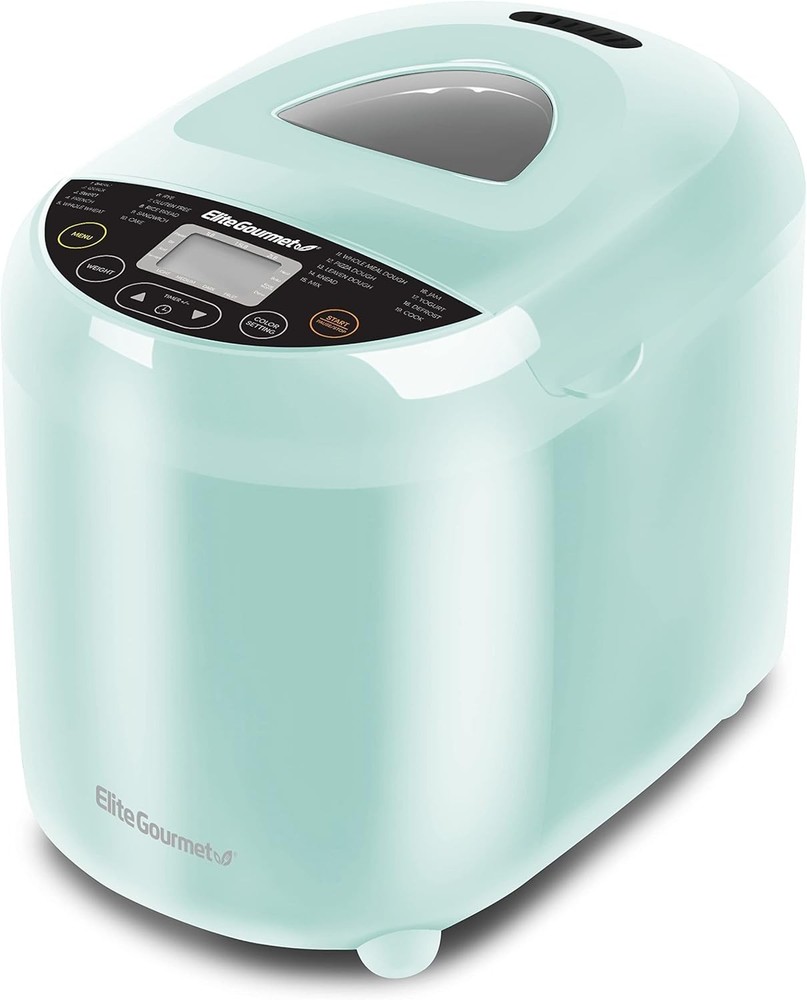 Elite Gourmet EBM8103M Programmable Bread Maker Machine 3 Loaf Sizes, 19 Menu Fu