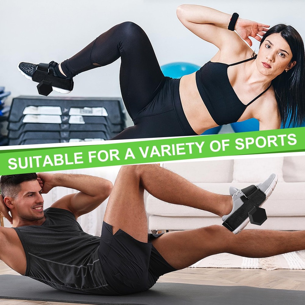 Dumbbell Foot Attachment- Adjustable Ankle Weights Strap for Leg Workouts, Ho...