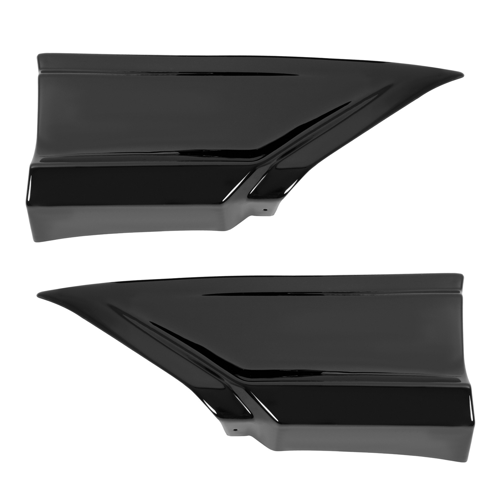 Rear Diffuser w/LED Light + Corner Spats Gloss Black For 2022-2026 Honda Civic
