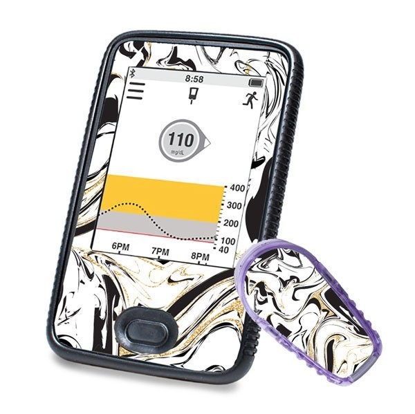 Sticker for Dexcom G6 Sticker (Receiver + Transmitter) - Marble | Diasticker®