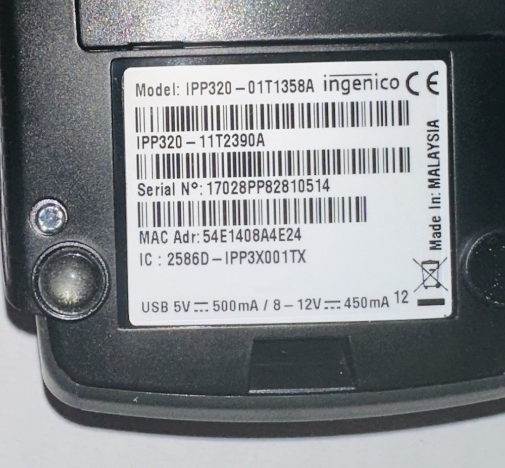 Ingenico iPP320 Credit Card Processing Terminal Machine (New - Open Box )