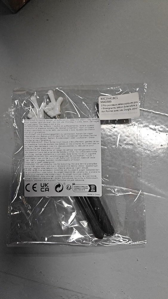 2Pcs Telescopic Teachers Pointer, Extendable Hand Pointer Finger Pointer Stick,