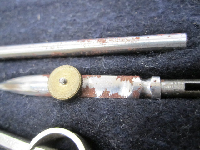 Vtg Antique Präcision Precision Drafting Technical Drawing Tool Set Lot & Case