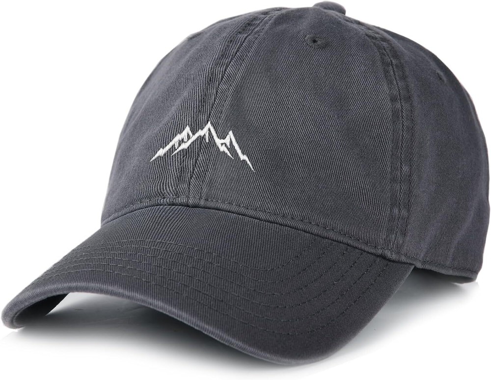 FURTALK Mountain Dad Hat Unstructured Soft Vintage Washed Medium-Large, Grey