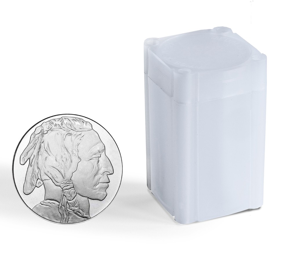 X10 Lighthouse Square Tubes Medallion /SIlver 40mm Archival Quality & Stackable