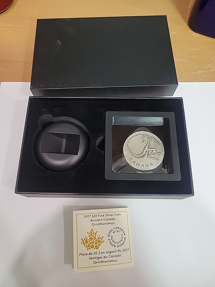 2017 Ancient Canada Ornithomimus Silver coin