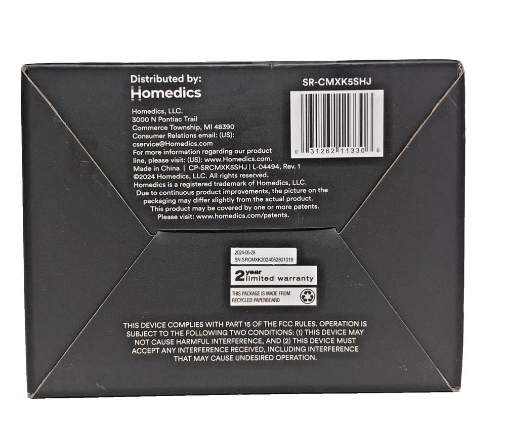 Homedics Modulair Compression System Knee Wrap w Controller Bundle Pain Relief