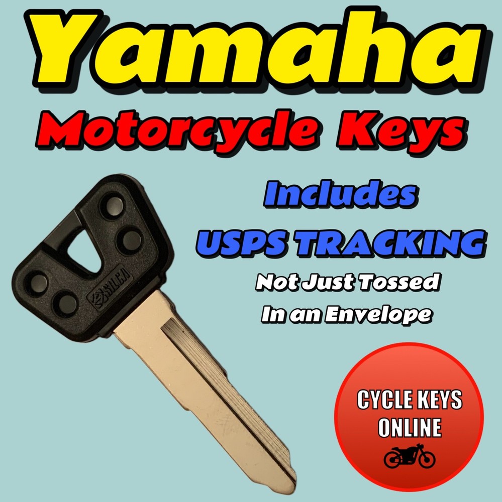 Yamaha Motorcycle ATV Scooter keys Cut to Code key for codes B32010-B39697