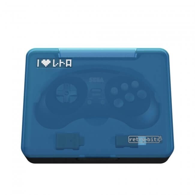 Retro-Bit Sega Genesis 2.4 GHz Wireless Controller 8-Button Arcade Pad Black V.2