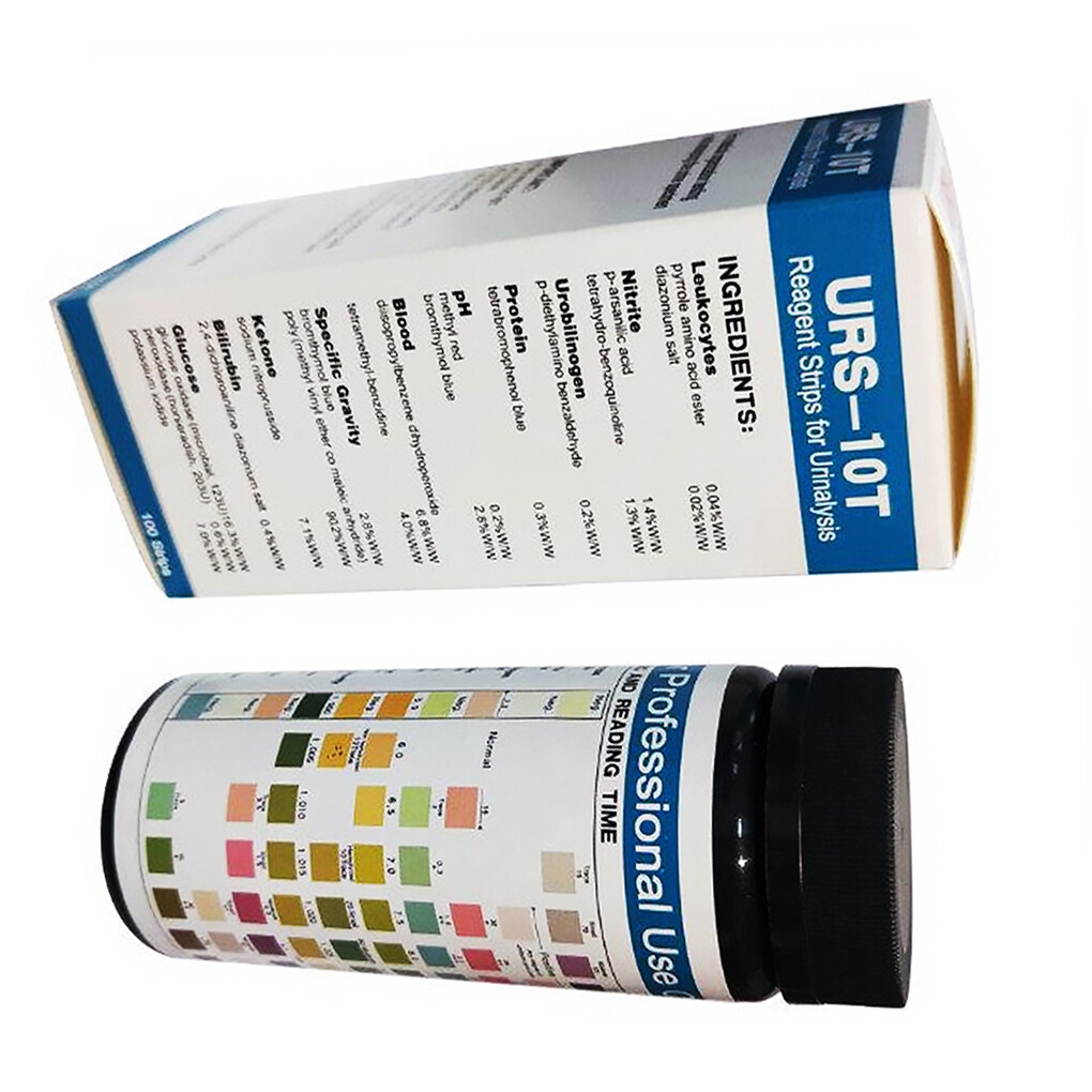 100 Strips URS-10T Urinalysis Reagent Strips 10 Parameters Urine Test Strip CE