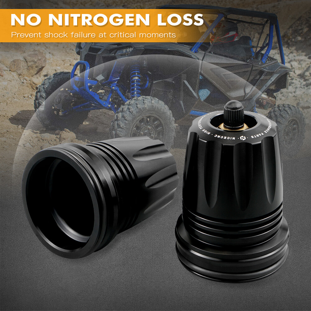 2pcs For 2.5" FOX Rear Shock Nitrogen Reservoir End Cap Lid for Polaris Yamaha
