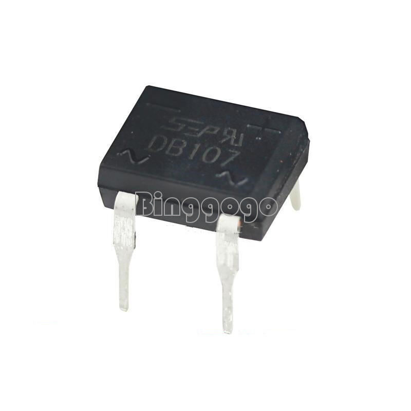 10PCS DIP-4 DB107 1A 1000V Single Phase Diode Rectifier Bridge