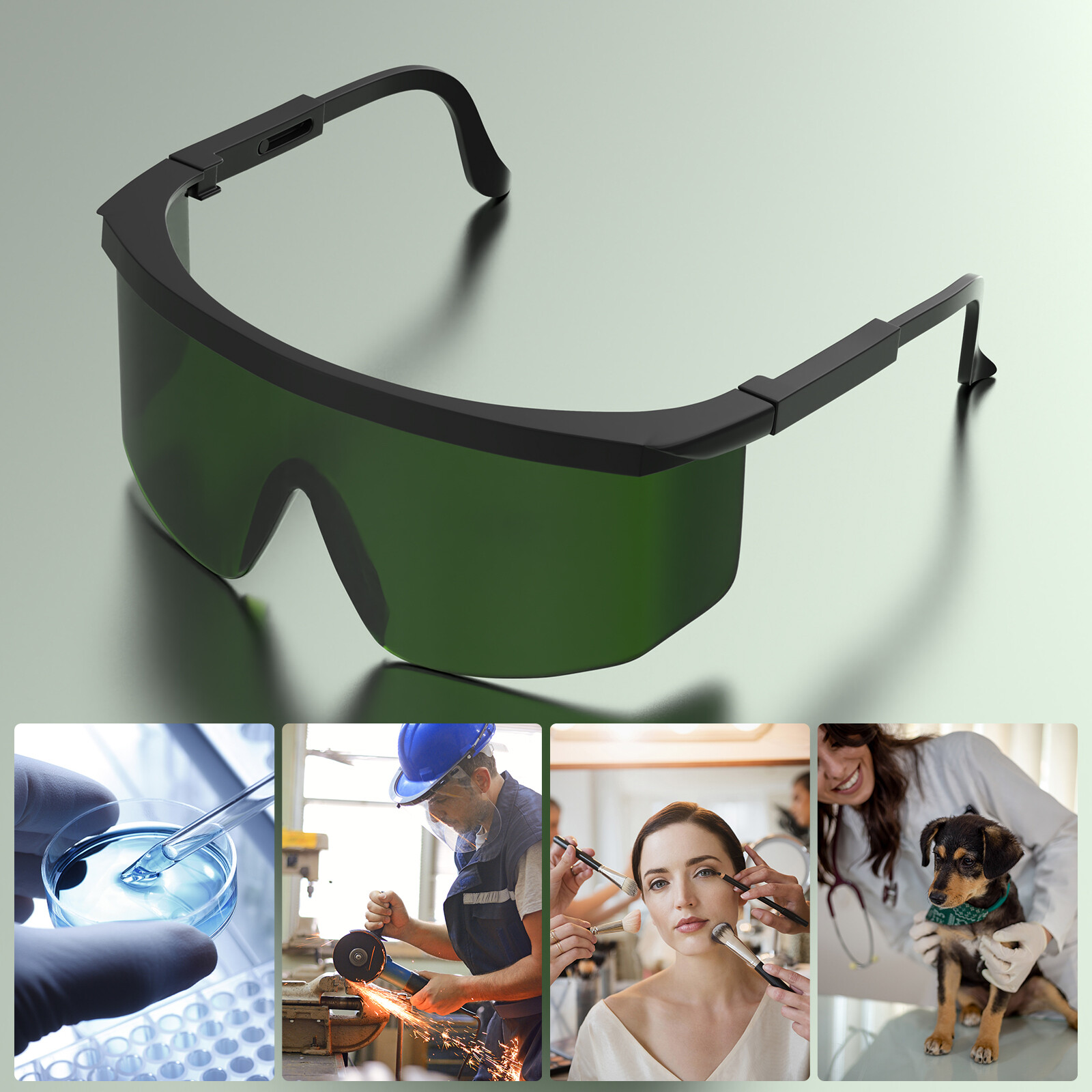 Laser Safety Goggles LED Protection Glasses W/ Box for KTS Light Therapy Device