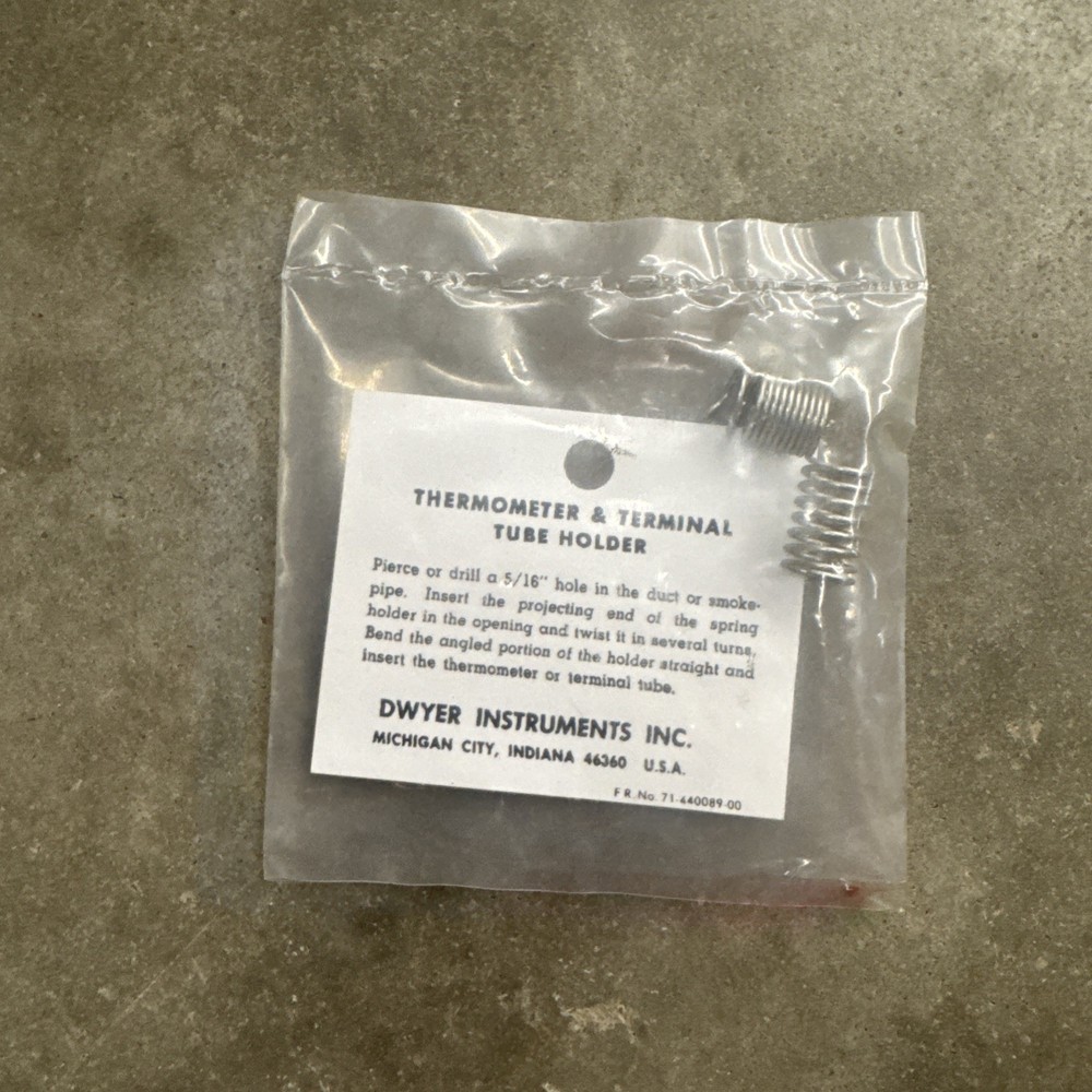 DWYER INSTRUMENTS 100.5 SOLID PLASTIC PORTABLE MANOMETER GAUGE - 1" H2O SCALE