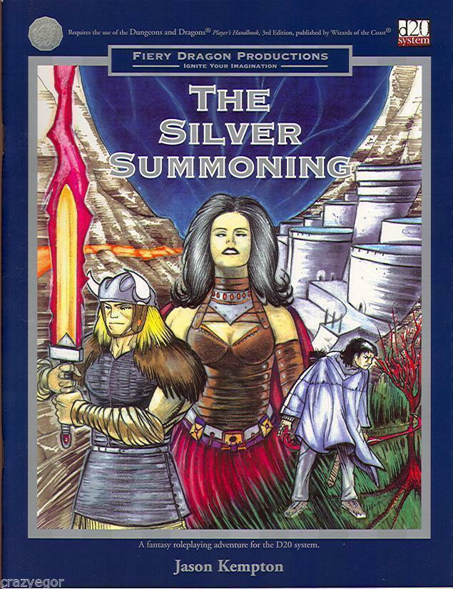 D&D 3rd ed The Silver Summoning - D20 Fiery Dragon Prod Play Copy