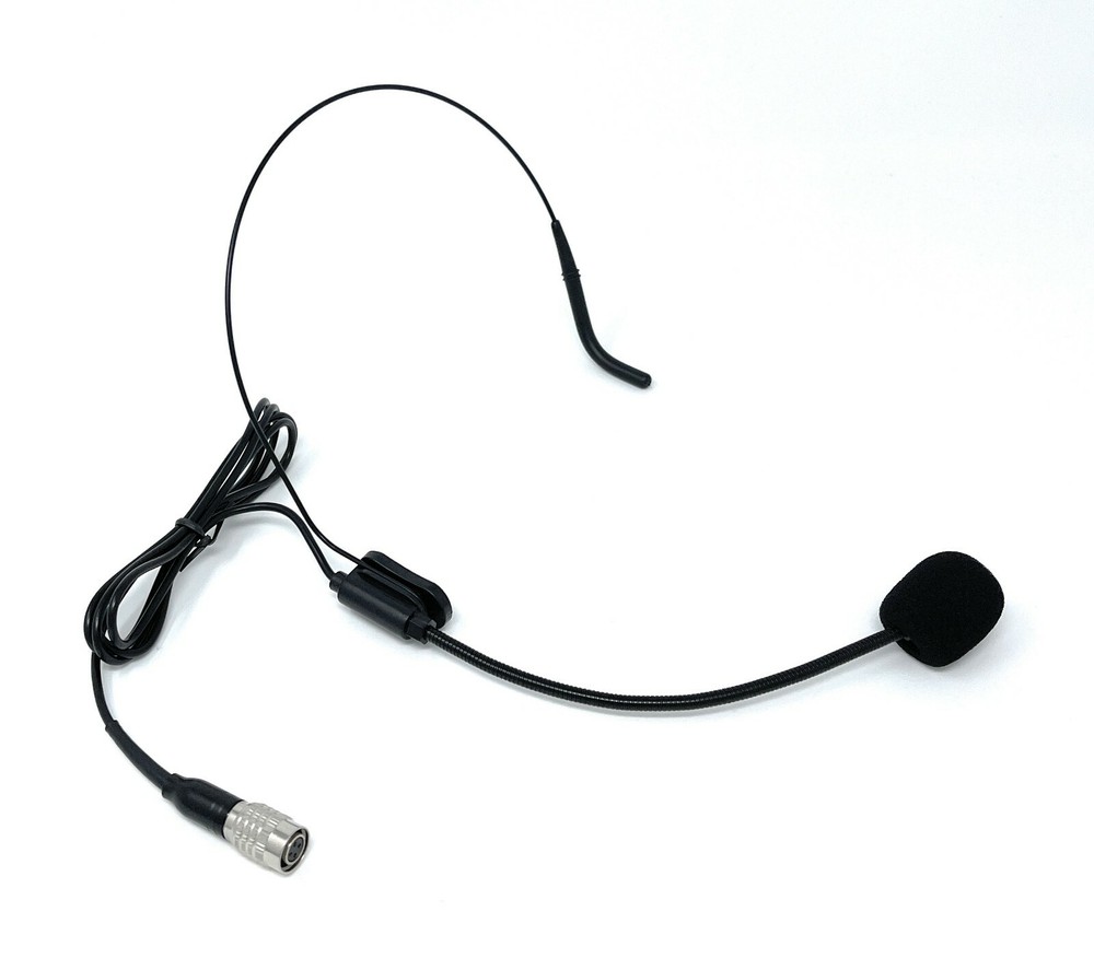 Black Headset Microphone for Audio Technica Wireless Transmitter Body-Packs