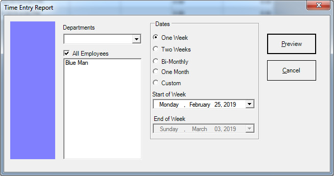 Employee Time Clock Software and Reporting System For Microsoft Window PC